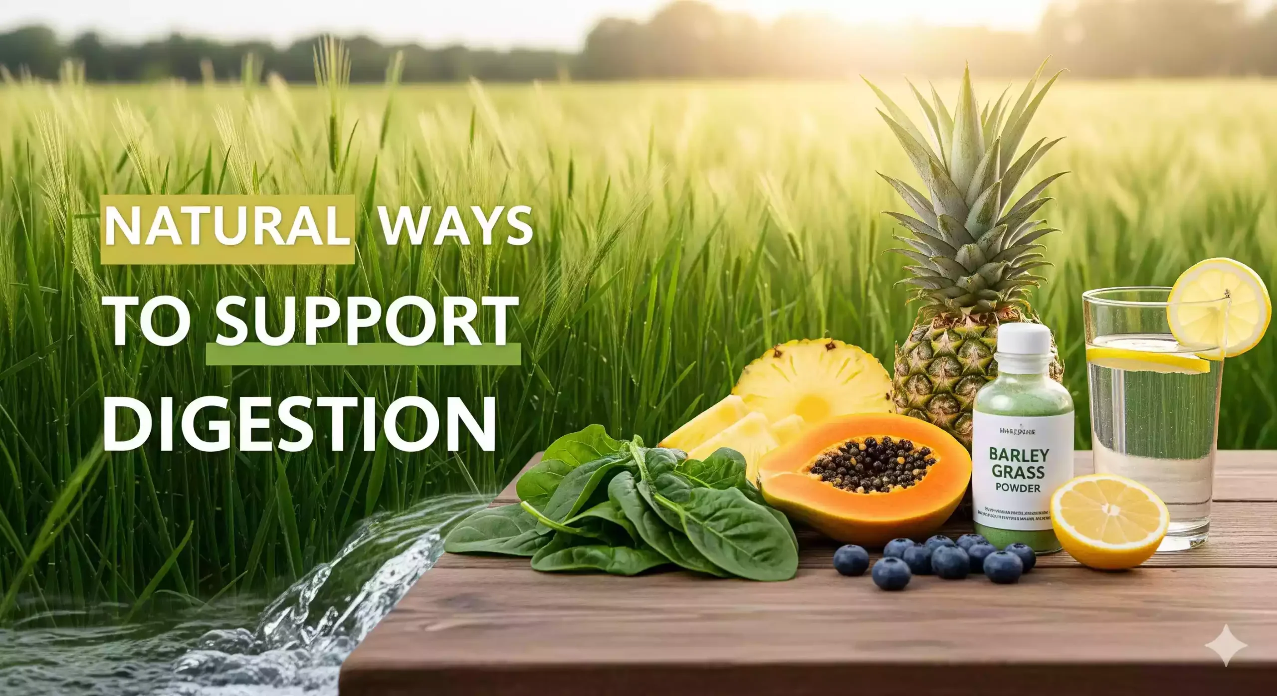 Picture of Natural Ways to Support Digestion — Is Barley Grass One of Them? ⋆ ...
