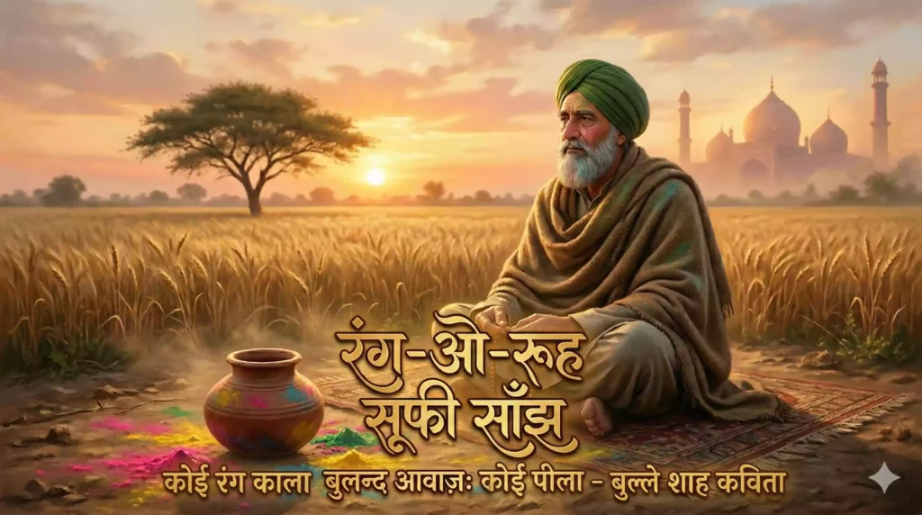 कोई रंग काला कोई पीला – बुल्ले शाह कविता”