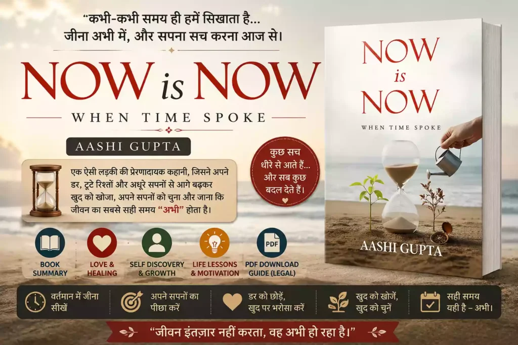 Now is Now When Time Spoke by aashi gupta book summary & PDF Download